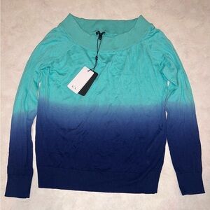 Armani Exchange Blue Ombré Women’s M, NEVER WORN NWT